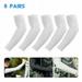 5 Pair Arm Sleeves for Sun Protection Compression Sleeve for Arm Men Women for Cycling Sports Hiking Golf Cooling Sleeves 5 Pairs White