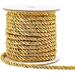 5mm Twisted Cord Rope 15 Yards Metallic Twine Cord 3-Ply Polyester Shiny Cord String Thread for Home DÃ©cor Upholstery Curtain Tieback Graduation Honor Cord Wrapping (Gold)