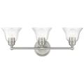 Moreland 3 Light Brushed Nickel Vanity Sconce