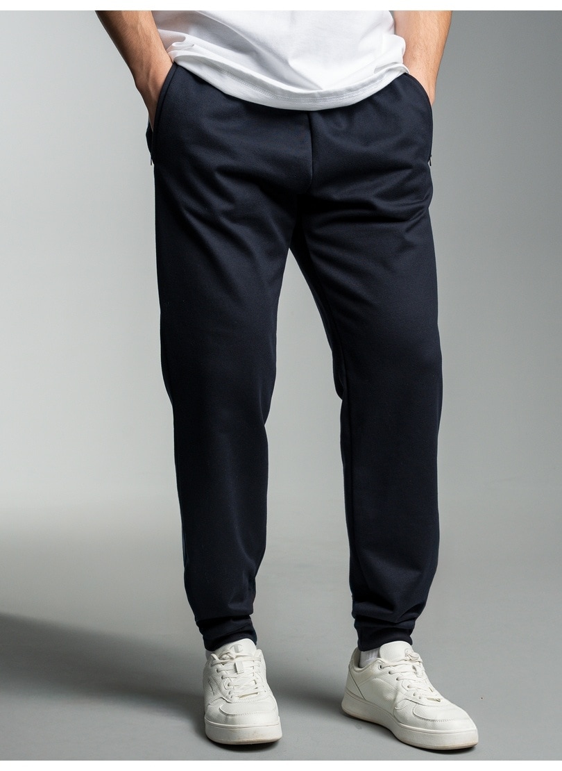 Sweathose TRIGEMA "TRIGEMA Jogginghose", Herren, Gr. XS, US-Größen, blau (navy), 70% Baumwolle, 30% Polyester, Hosen Sweathose