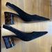 Zara Shoes | Black Sling Back Heels | Color: Black | Size: 7