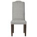 Fairfield Chair Lasso Side Chair Wood/Upholstered in Gray/Brown | 41.25 H x 18.5 W x 24 D in | Wayfair 8857-05_3152 65_Walnut