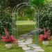 Safavieh Pagan 48.5" W x 18.5" D Iron Arbor Iron/Metal in Gray | 84 H x 48.5 W x 18.5 D in | Wayfair PAT5007D