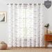 Homlpope Embroidered Sheer Curtains Curtain For Bedroom Living Room Kitchen Rustic Voile Drapes Privacy Window Treatment Set Of 2 Panels 95 Inches Long Linen | Wayfair