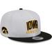 Men's New Era White/Black Iowa Hawkeyes Two-Tone Layer 9FIFTY Snapback Hat