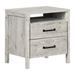 Ebern Designs Bernardus 2 - Drawer Nightstand Wood in White | 23 H x 22 W x 17 D in | Wayfair 78993829907A410E85630770377A12BF
