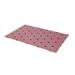 Pink Rectangle 3'3" x 4'11" Area Rug - East Urban Home Crescent Polka Dots Machine Tufted Polyester Area Rug in/Black Polyester | Wayfair