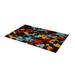 Black/Blue 79 x 39 x 0.31 in Area Rug - East Urban Home Gannon Abstract Machine Woven Area Rug in Polyester | 79 H x 39 W x 0.31 D in | Wayfair