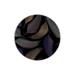 Black/Brown Round 4'7" Area Rug - East Urban Home Round Machine Made Power Loomed Area Rug in Black/Purple/Brown Polyester | Wayfair