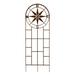 Longshore Tides Antonae 79" H x 31" W Steel Arched Trellis Metal/Steel in Brown/Gray | 79 H x 31 W x 1 D in | Wayfair