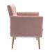 Reading Chair - Arm Chair - Armchair - Everly Quinn Upholstered Armchair, Arm Chair, Accent Chair, Bedroom Chair, Reading Chair Velvet in Pink | Wayfair