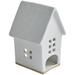 Gracie Oaks Ceramic Tealight House - Large in White | 7 H x 4.5 W x 4.5 D in | Wayfair 7E555D50561B42D8A2FE158024C9B3BA