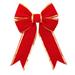 The Holiday Aisle® Trim Bow Fabric in Red/Yellow | 11.8 H x 12.6 W x 17.72 D in | Wayfair 147E5C7FB7C746328B861AF44ACB0492