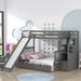 Gurubaksh Twin over Full Standard Bunk Bed by Harriet Bee Wood in Gray | 61.8 H x 57.6 W x 96.8 D in | Wayfair 2B9D1C7DB8D9468AB76903645EEBA55E