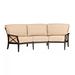 Woodard Andover 106" Wide Outdoor Patio Sofa w/ Cushions Metal in Gray | Wayfair 510464-70-22M