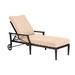 Woodard Andover 84" Long Reclining Single Chaise Lounge w/ Cushion Metal in Brown | Outdoor Furniture | Wayfair 51M470-48-20T