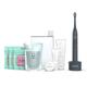 Ordo Sonic Electric Toothbrush & Starter Kit Mouthwash Toothpaste Dental Floss Interdental Brushes Vegan Alcohol Free Fresh 4 Brushing Modes Rechargeable Battery Adults Black Charcoal Grey