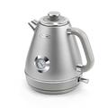 Hazel Quinn Retro Electric Kettle with Thermometer- 1.7 L / 57.5 oz, Stainless Steel, 1200W Fast Boiling, BPA-free, Automatic Shut Off - Space Gray