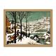 Pieter Bruegel The Elder Hunters In The Snow Winter Large Framed Art Print Poster Wall Decor 18x24