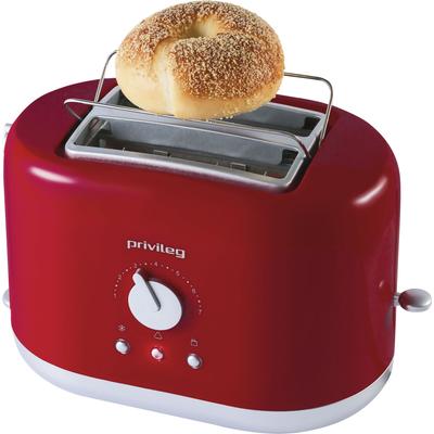 PRIVILEG Toaster "PT2870RPH", rot, B:16cm H:18cm T:26,5cm, Toaster