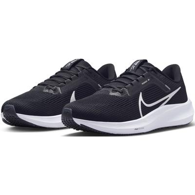 Laufschuh NIKE "PEGASUS 40", Gr. 41, schwarz-weiß (schwarz, weiß), Textil, sportlich, Schuhe