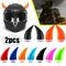 Cornes de diable pour casque de moto, accessoires de décoration de style de voiture électrique,