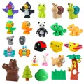 Grands blocs de construction d'animaux pour enfants oiseaux Sn64.Parrot Krasnostic compatibles