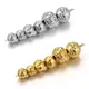 Perles en acier inoxydable plaqué or boule martelée conviviale rée breloque pour bracelet bijoux