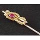 15Ct Gold Ruby Set Pin, Stock, Stick, Lapel Or Tie Late Victorian Early Edwardian, Circa 1890 To 1910