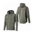 Puma Evo Net Long Sleeve Zip Up Grey Mens Hooded Track Jacket 575042 39 Cotton - Size Medium