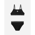 DKNY Girls Logo Bikini In Black Size 14 Yrs