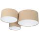 Bps Koncept - Plafonnier Trio Beige, Blanc 3 x E27 l: 91cm h: 30cm Dimmable