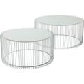 Kare Design »Wire White« Couchtisch 2er - Set