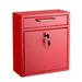 AdirOffice Medium Ultimate Wall Mounted Mail Box w/ Suggestion Cards Steel in Red | 12 H x 10.4 W x 4.5 D in | Wayfair 631-05-RED-PKG