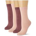 Camano Damen Online Women Basic Silky Feeling Socks 4p, Cameo Rose, 35-38