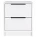 HomeRoots 2 - Drawer Nightstand Wood in White | 18.9 H x 16.1 W x 14.3 D in | Wayfair 606114644798