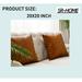 Faux Leather Pillow Covers Set of 2 Waterproof Pillows Thick Modern Decorative Farmhouse Outdoor Throw Pillows for Couch Patio Furniture Sofa