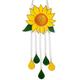 Sunflower Wind Chimes for Outside Sunflower Decoration Pendant Waterproof Wind Chime Pendant with Soothing Sound Home Garden Birthday Memorial Gifts