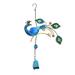 Elegant Peacock Metal Wind Chimes Hanging Decor for Outdoor Garden Decoration