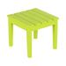 WestinTrends Ashore Oversized Outdoor Side Table 18 Inch All Weather Poly Lumber Adirondack Patio Side Table Square End Table Lime