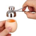 SANWOOD Egg Topper Cutter Stainless Steel Boiled Raw Egg Shell Topper Cutter Opener Kitchen Gadge Tool