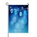 ECZJNT Hanukkah Blue With String Of Light And Dreidels Garden Flag Outdoor Flag Home Party Garden Decor 28x40 Inch