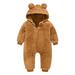 Girls Ski Pants Size 8 Girls Baby Warm Jumpsuit Hooded Bear Snowsuit Coat Boys Thick Girls Coat&jacket