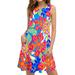 WQJNWEQ Clearance Sundresses For Women Women S Summer Fashion Sleeveless Printed Camisole Suspenders Round Neckpullover Dress