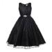 Pimfylm Beach Dresses For Women Toddler Girl Ruffled Sleeve Dress Cotton Linen Sleeveless Kid Casual Summer Sundress 2023 Black 11-12 Years