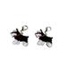 BT Bear 2PCS Dog Keychain Ring Pendants Cute Pet Mini Dog Memorial Keyring Metal Lightweight Dog Keychain Gift 15#-Black Schnauzer