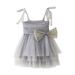 Pimfylm Dresses For Toddler Girls Toddler Kids Girls Summer Dress Sling Floral Casual Dress Pattern Girls Party Dress Sleeveless purified cotton Grey 2-3 Years