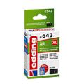 edding EDD-543 Ink Cartridge - Single Cartridge - Black - 21 ml - Yield 590 Pages - Replaces HP 302XL (F6U68AE)