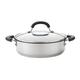 Circulon Total Non Stick Saute Pan with Lid 30cm - Induction Suitable Stainless Steel Saute Pan with Toughened Glass Lid, Durable Oven & Dishwasher Safe Cookware
