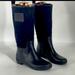 Coach Shoes | Coach Black Paige Signature Jacquard Rain Boots | Color: Black | Size: 6